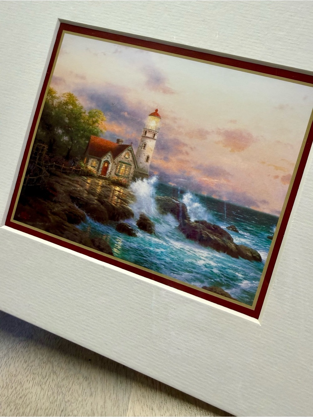 Beacon of Hope by Christian Artist Thomas Kinkade Accent Print Sealed & Frame - Picture 4 of 7